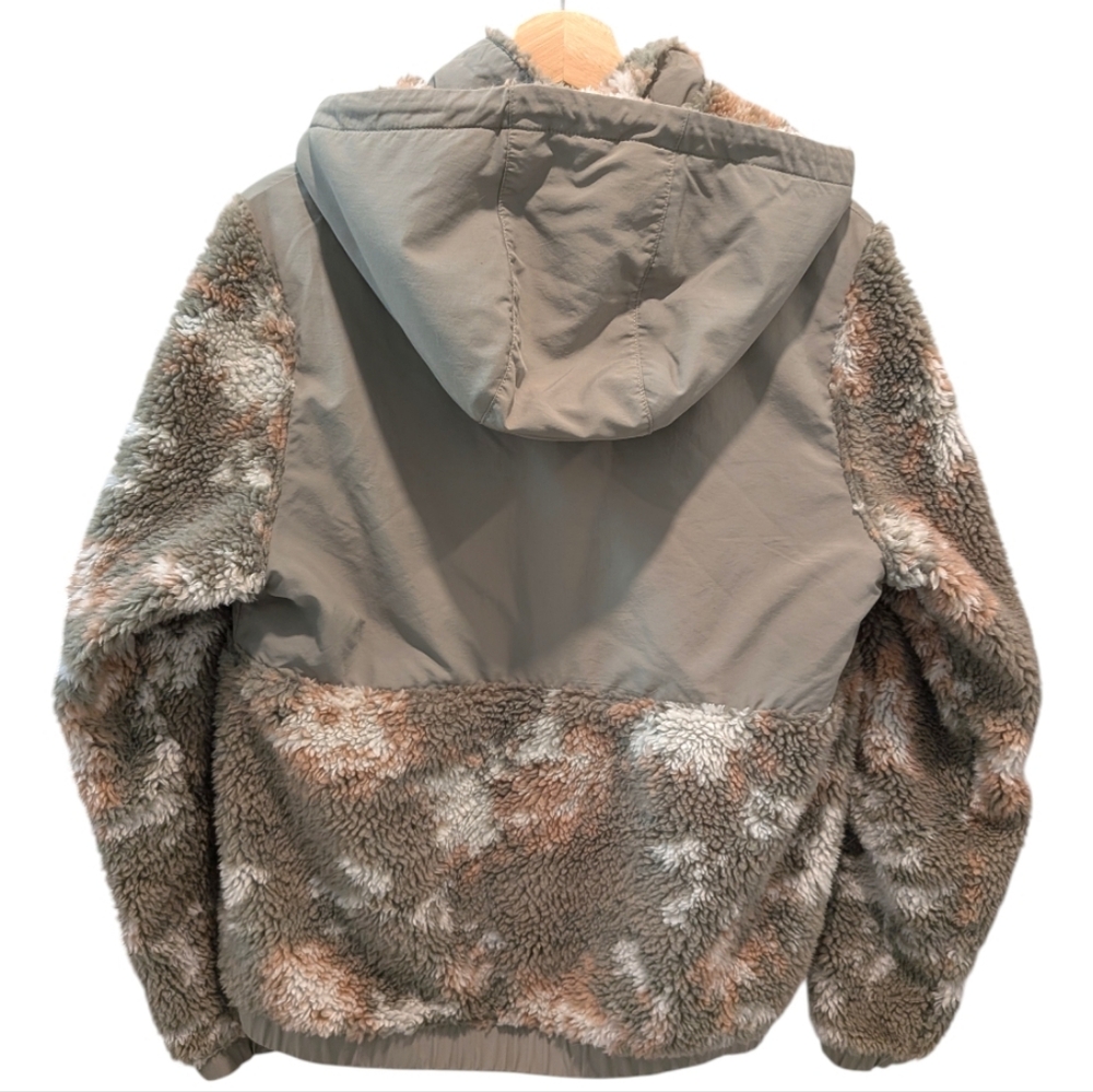 Patagonia Women's Shelled Retro-X Pullover M Tan Fleece Hoodie Outdoor Sherpa - Picture 2 of 8